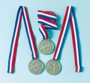 Medal plastikowy 10,5x4,4cm 1