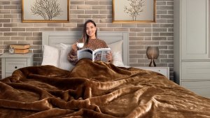 Koc 160 x 200 Akrylowy Jednolity Ciepły Yasemin 03 2