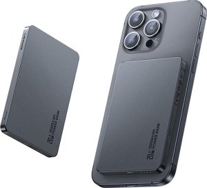 Powerbank z ładowaniem bezprzewodowym USAMS US-CD231 5000mAh 20W PD Fast Charge szary/tarnish 2