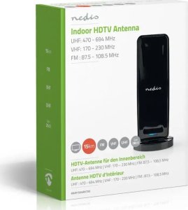 Antena RTV Nedis ANIR1504BK700 antena telewizyjna Wewnętrzna 28 dB 7