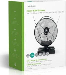 Antena RTV Nedis ANIR2503BK700 antena telewizyjna Wewnętrzna 7