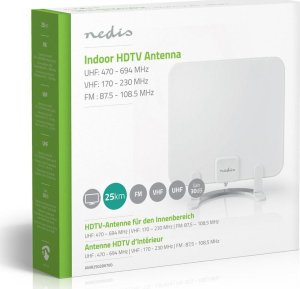 Antena RTV Nedis ANIR2502BK700 antena telewizyjna Wewnętrzna 8