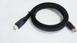 Kabel HDMI v 2.1 plaski 2m czarny 1