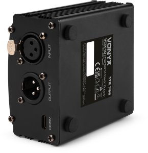 ML Zasilacz phantom Vonyx VDX10 48 V - USB-C - zbalansowane wejście i wyjście XLR - czarny 11