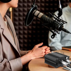 ML Zasilacz phantom Vonyx VDX10 48 V - USB-C - zbalansowane wejście i wyjście XLR - czarny 14