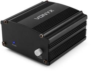 ML Zasilacz phantom Vonyx VDX10 48 V - USB-C - zbalansowane wejście i wyjście XLR - czarny 4