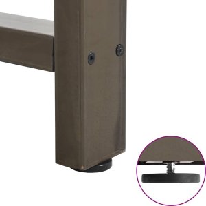 vidaXL Nogi do stolika kawowego stal 2 szt. 38x(42-43) cm 9