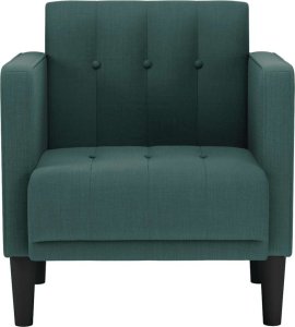 vidaXL Sofa Fotel z Podłokietnikami Ciemnozielony 53 cm Tkanina 3