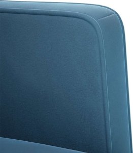 vidaXL Sofa Fotel z Podłokietnikami Niebieski 53 cm Aksamit 6