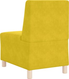 vidaXL Sofa Fotel Żółty 55 cm Aksamit 6