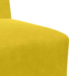 vidaXL Sofa Fotel Żółty 55 cm Aksamit 7
