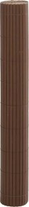 vidaXL Ogrodzenie dwustronne brązowe 1,8x3 m PVC 4