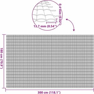 vidaXL Ogrodzenie dwustronne brązowe 1,8x3 m PVC 9