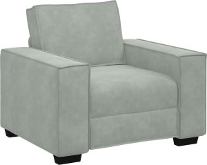 vidaXL Sofa Fotel Jasnoszary 59 cm Aksamit 2