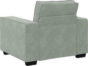 vidaXL Sofa Fotel Jasnoszary 59 cm Aksamit 6