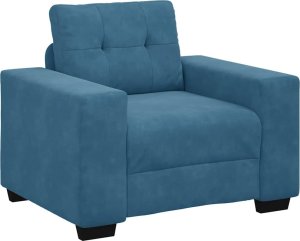 vidaXL Sofa Fotel Niebieski 59 cm Aksamit 2