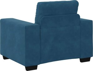 vidaXL Sofa Fotel Niebieski 59 cm Aksamit 6