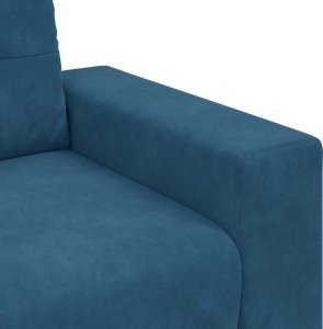 vidaXL Sofa Fotel Niebieski 59 cm Aksamit 7