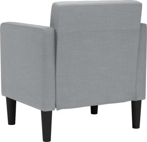 vidaXL Sofa Fotel z Podłokietnikami Jasnoszary 53 cm Tkanina 5