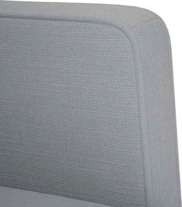vidaXL Sofa Fotel z Podłokietnikami Jasnoszary 53 cm Tkanina 6