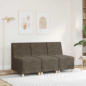vidaXL Sofa Fotel Ciemnoszary 55 cm Skóra syntetyczna zamszowa 3
