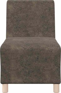 vidaXL Sofa Fotel Ciemnoszary 55 cm Skóra syntetyczna zamszowa 4