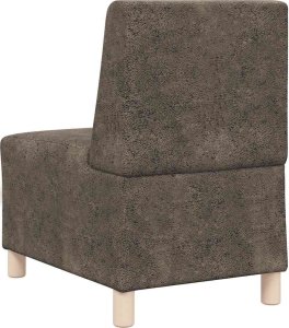 vidaXL Sofa Fotel Ciemnoszary 55 cm Skóra syntetyczna zamszowa 6