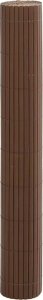 vidaXL Ogrodzenie Ogrodowe Dwustronne Brązowe 1,8x5 m PVC 4