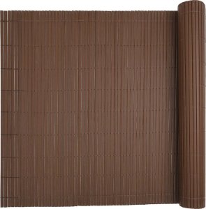 vidaXL Ogrodzenie Ogrodowe Dwustronne Brązowe 1,8x5 m PVC 5