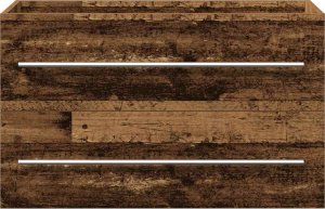 vidaXL Szafka pod umywalkę łazienkową, stare drewno, 80x38,5x48 cm 6