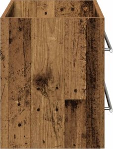vidaXL Szafka pod umywalkę łazienkową, stare drewno, 80x38,5x48 cm 7