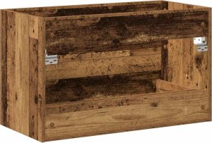 vidaXL Szafka pod umywalkę łazienkową, stare drewno, 80x38,5x48 cm 8