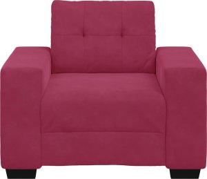 vidaXL Sofa Fotel Wino Czerwone 59 cm Aksamit 4