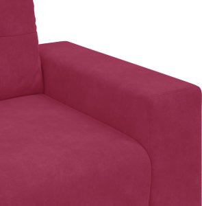 vidaXL Sofa Fotel Wino Czerwone 59 cm Aksamit 7