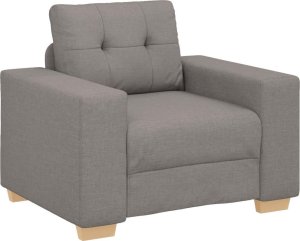 vidaXL Fotel, taupe, 59 cm, obity tkaniną 2