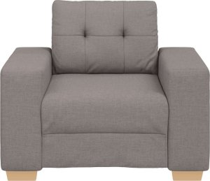 vidaXL Fotel, taupe, 59 cm, obity tkaniną 4