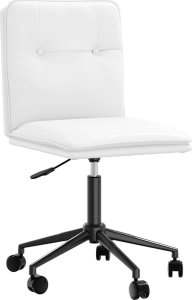 vidaXL Krzesła stołowe, 6 szt., białe, sztuczna skóra 3