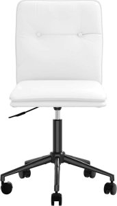 vidaXL Krzesła stołowe, 6 szt., białe, sztuczna skóra 4