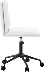 vidaXL Krzesła stołowe, 6 szt., białe, sztuczna skóra 5