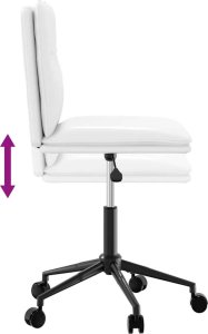 vidaXL Krzesła stołowe, 6 szt., białe, sztuczna skóra 7