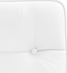 vidaXL Krzesła stołowe, 6 szt., białe, sztuczna skóra 8