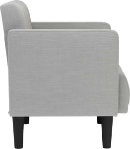 vidaXL Sofa Fotel z Podłokietnikami Cloud Grey 53 cm Tkanina 4