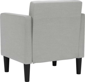 vidaXL Sofa Fotel z Podłokietnikami Cloud Grey 53 cm Tkanina 5