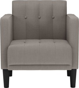 vidaXL Sofa Fotel z Podłokietnikami Taupe 53 cm Tkanina 3