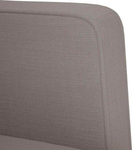 vidaXL Sofa Fotel z Podłokietnikami Taupe 53 cm Tkanina 6