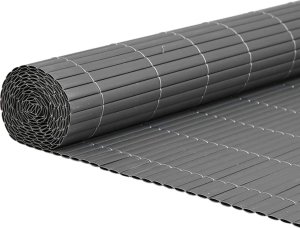 vidaXL Ogrodzenie dwustronne szare 1,8x3 m PVC 2