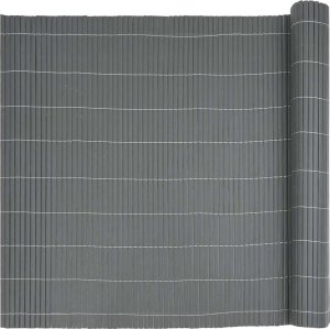 vidaXL Ogrodzenie dwustronne szare 1,8x3 m PVC 5