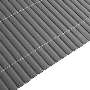 vidaXL Ogrodzenie dwustronne szare 1,8x3 m PVC 7