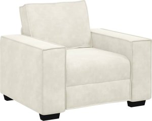 vidaXL Sofa Fotel Kremowy 59 cm Aksamit 2
