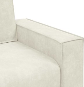 vidaXL Sofa Fotel Kremowy 59 cm Aksamit 7